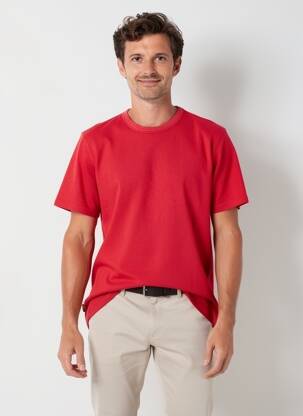 T-shirt coupe droite manches courtes rouge fonce DAYTONA homme
