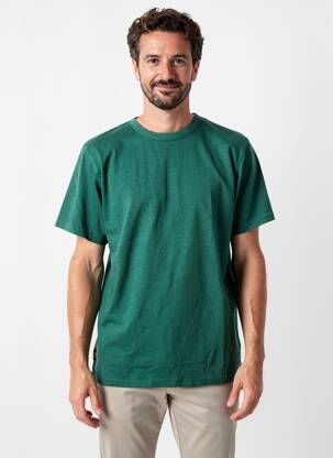 T-shirt coupe droite manches courtes vert fonce DAYTONA homme