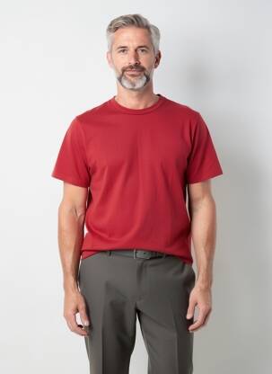 T-shirt coupe droite manches courtes rouge DAYTONA homme