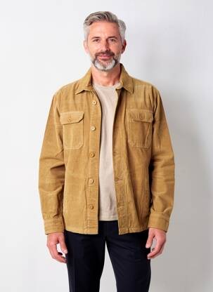 Veste casual fermeture boutonnée sur le devant beige DAYTONA homme