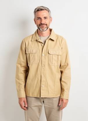 Veste casual fermeture boutonnée sur le devant beige DAYTONA homme