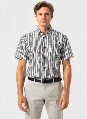 Chemise manches courtes poches noir DAYTONA homme