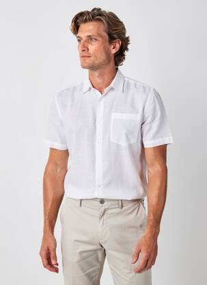 Chemise manches courtes poches blanc IRON AND RESIN homme