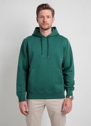 Sweat-shirt à capuche poches manches longues vert DAYTONA homme