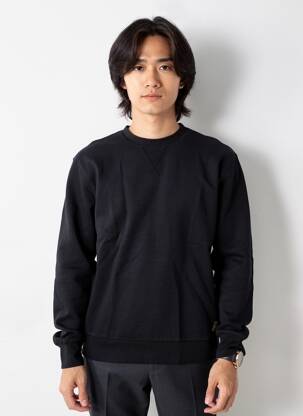 Sweat-shirt manches longues manches longues noir IRON AND RESIN homme