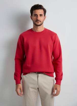 Sweat-shirt manches longues manches longues rouge DAYTONA homme