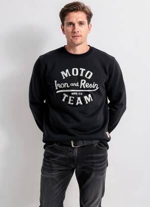 Sweat-shirt stretch manches longues noir IRON AND RESIN homme