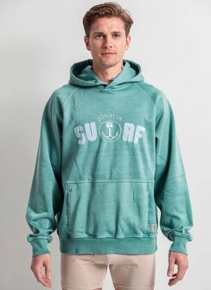 Sweat-shirt broderie manches longues vert IRON AND RESIN homme