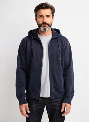 Veste casual coupe droite bleu DAYTONA homme
