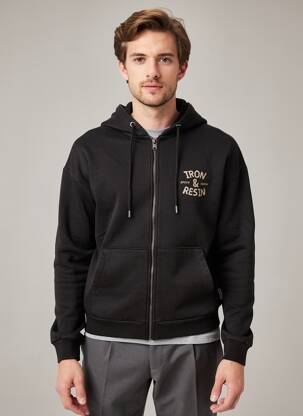 Veste casual coupe droite noir DAYTONA homme