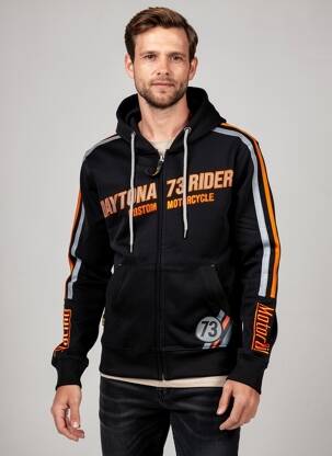 Veste casual resserrée sur le bas noir DAYTONA homme