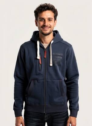 Veste casual coupe droite bleu DAYTONA homme