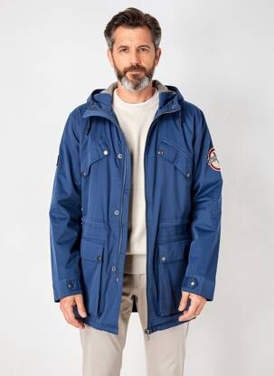 Parka manches longues sans capuche bleu DAYTONA homme