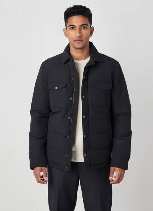 Doudoune manches longues sans capuche noir IRON AND RESIN homme