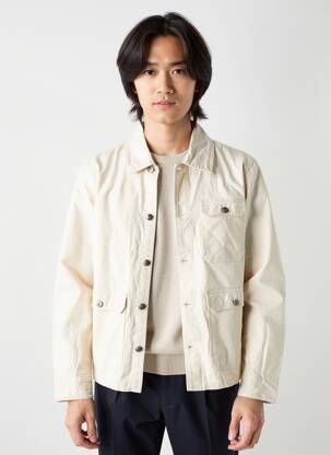 Veste casual fermeture boutonnée sur le devant beige IRON AND RESIN homme