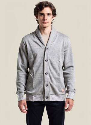Veste casual resserrée sur le bas gris IRON AND RESIN homme