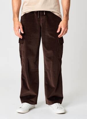 Pantalon cargo coupe droite taille normale marron IRON AND RESIN homme