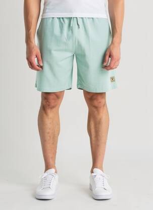 Short tissage popeline taille normale bleu IRON AND RESIN homme