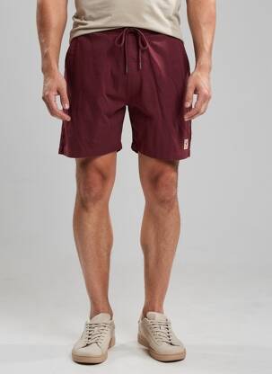 Short tissage popeline taille normale rouge IRON AND RESIN homme