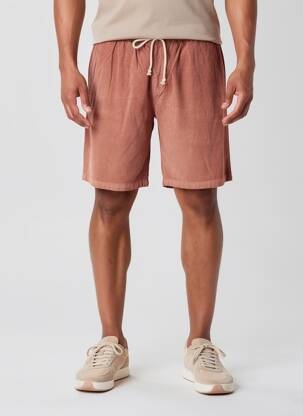 Bermuda taille élastique taille normale rose DAYTONA homme