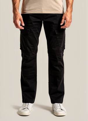 Pantalon cargo poches taille normale noir DAYTONA homme