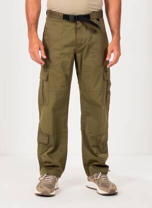 Pantalon cargo coupe droite taille normale vert IRON AND RESIN homme