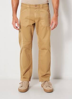 Pantalon droit taille normale taille normale marron DAYTONA homme