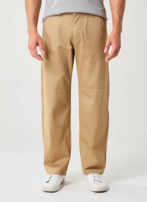 Pantalon chino tissage popeline taille normale beige DAYTONA homme
