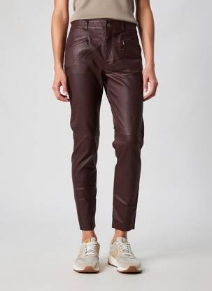 Pantalon slim taille normale taille normale marron ROSE GARDEN femme