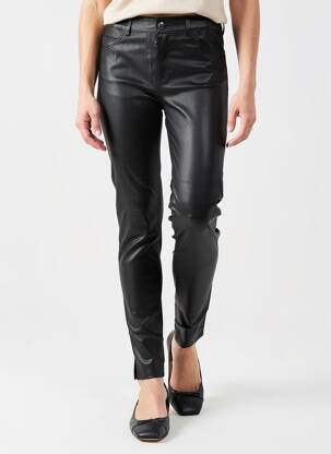 Pantalon slim taille normale taille normale noir ROSE GARDEN femme