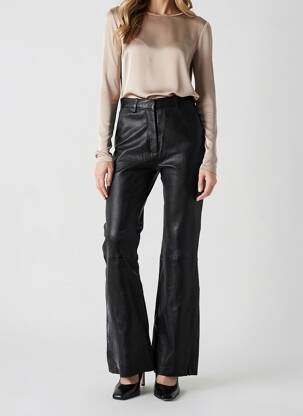 Pantalon flare taille normale taille normale noir ROSE GARDEN femme
