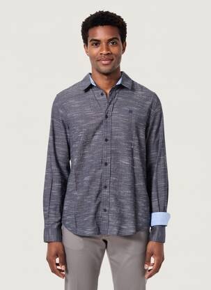 Chemise manches longues coupe droite bleu STREET ONE homme