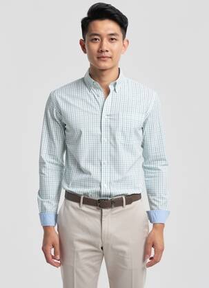 Chemise manches longues poches vert STREET ONE homme
