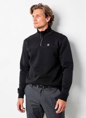 Sweat-shirt stretch manches longues noir STREET ONE homme