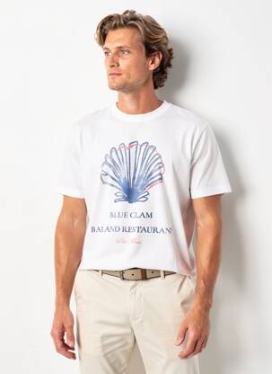 T-shirt stretch manches courtes blanc STREET ONE homme