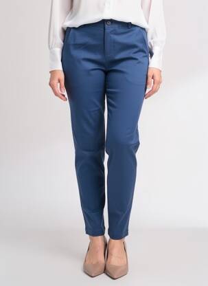 Pantalon chino stretch taille normale bleu FRILIVIN femme