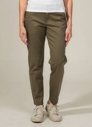 Pantalon chino stretch taille normale vert FRILIVIN femme