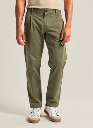 Pantalon chino poches taille normale vert STREET ONE homme