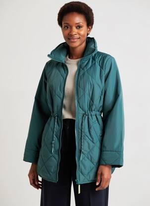Doudoune manches longues sans capuche vert WHITE STUFF femme