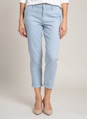 Pantalon 7/8 stretch taille normale bleu LCDN femme