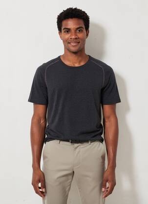 T-shirt coupe cintrée manches courtes noir CON-TA homme