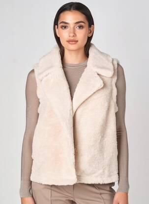 Veste casual col tailleur beige MOLLY BRACKEN femme