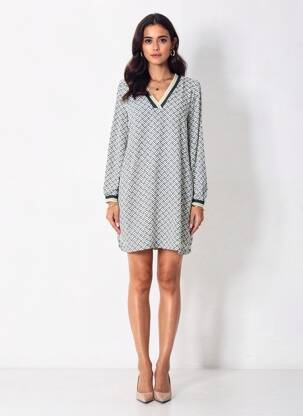 Robe courte manches longues manches longues bleu PEPE JEANS femme