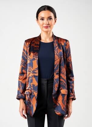 Veste casual coupe droite marron LPB LES PETITES BOMBES  femme
