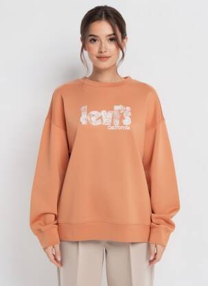 Sweat-shirt stretch manches longues orange LEVI'S femme