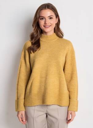 Pull col roulé stretch manches longues beige PEPE JEANS femme