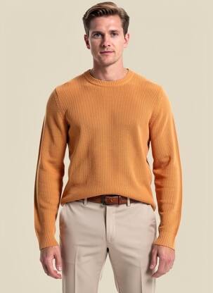 Pull col rond manches longues jaune PEPE JEANS homme