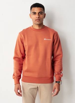 Sweat-shirt manches longues manches longues orange CHAMPION homme