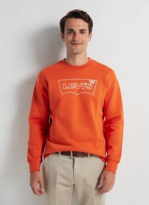 Sweat-shirt manches longues manches longues orange LEVI'S homme