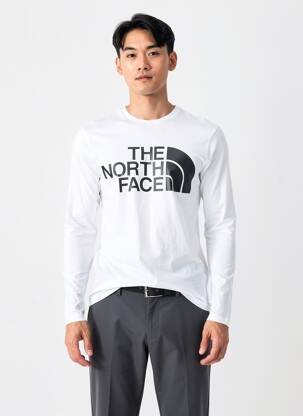 T-shirt coupe cintrée manches longues blanc THE NORTH FACE homme
